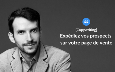 Expédiez vos prospects sur votre page de vente.