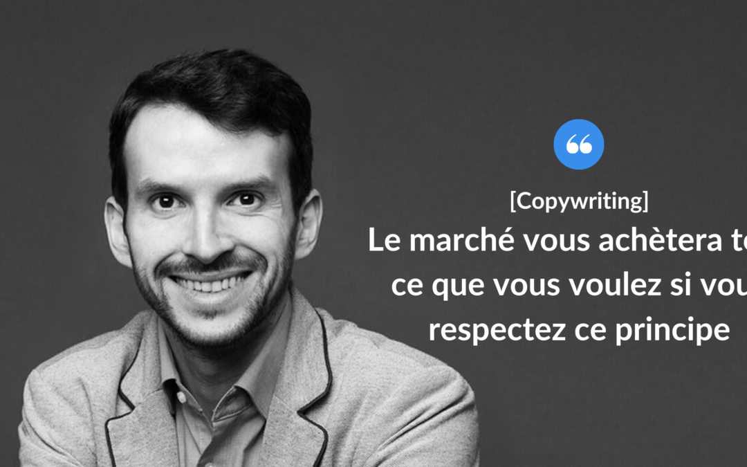 Le marché vous achètera tout ce que vous voulez si vous respectez ce principe.